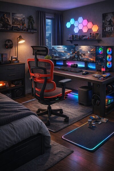 Scaun de gaming Ergohuman 2 Ultra Equator Red