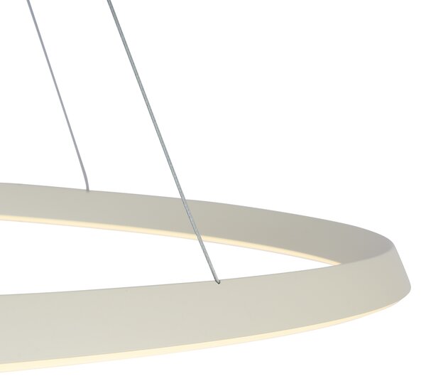 Lampa suspendată scandinavă bej 72cm incl. LED cu 3 trepte de intensitate luminoasă - Circuit