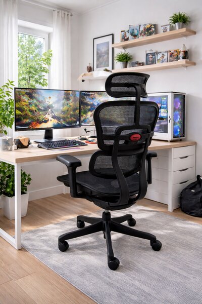 Scaun de gaming Ergohuman 2 Ultra Black Badge