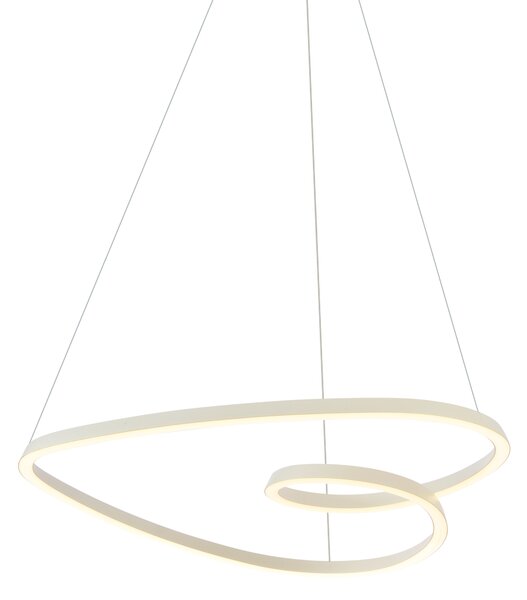 Lampa suspendată scandinavă bej 72cm incl. LED cu 3 trepte de intensitate luminoasă - Circuit