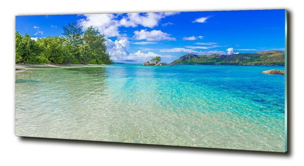 Imagine de sticlă plaja Seychelles