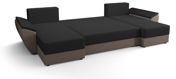 Coltar extensibil in forma de U TAVERO, roz inchis, 321x140 cm