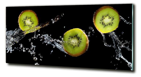 Fotografie imprimată pe sticlă Kiwi si apa