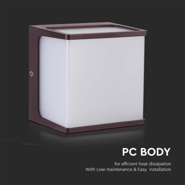 Aplică LED de exterior LED/8W/230V IP65 4000K maro