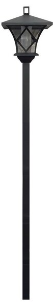 Lampă LED solară de exterior 3 în 1 LED/1,2V 200 mAh IP44 negru