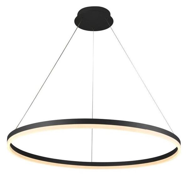 Brilagi - Lustră LED dimabilă pe cablu CIRCLE LED/55W/230V 3000-6500K negru + telecomandă
