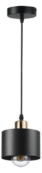 Lustră pe cablu 1xE27/35W/230V d. 12 cm negru/auriu