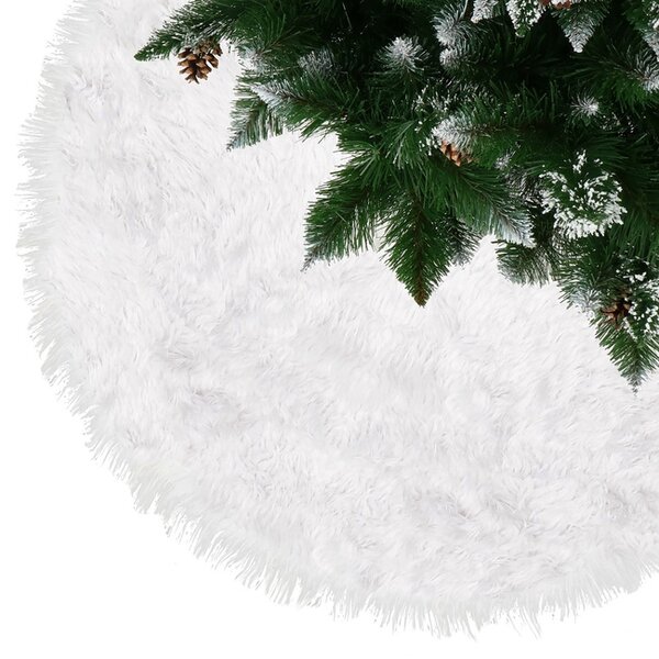 Covoras pentru brad 85 cm Wonderland White Deluxe