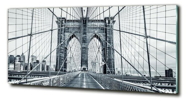 Fotografie imprimată pe sticlă Podul Brooklyn