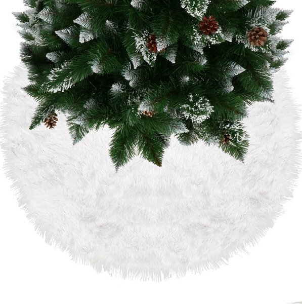 Covoras pentru brad 85 cm Wonderland White Deluxe