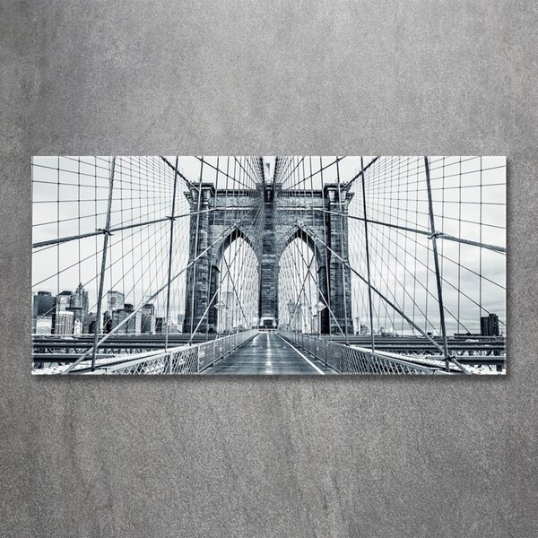 Fotografie imprimată pe sticlă Podul Brooklyn