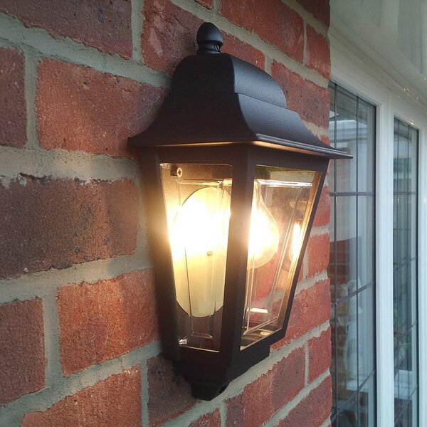 Elstead Lampă de exterior Deco Lane, negru, felinar, aluminiu, IP44, reglabil, Negru, Aluminiu, Maritimă