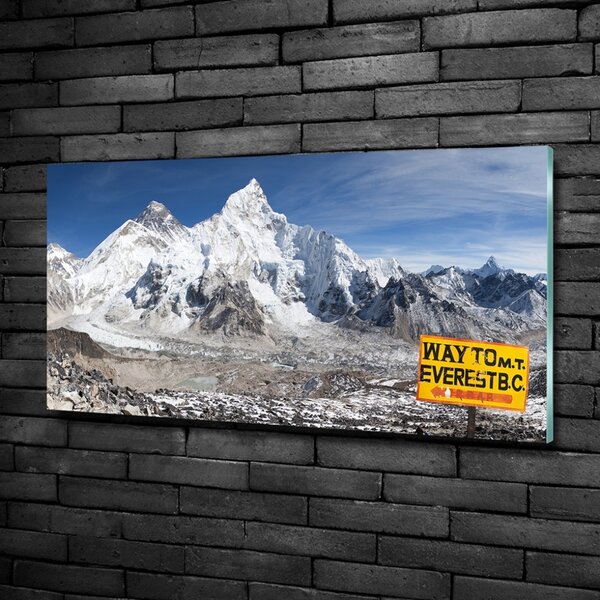 Imagine de sticlă muntele Everest