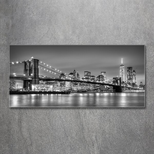 Fotografie imprimată pe sticlă Podul Brooklyn