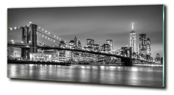 Fotografie imprimată pe sticlă Podul Brooklyn