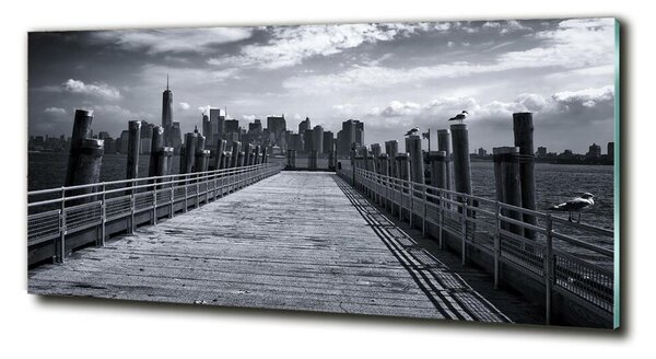 Tablou pe pe sticlă New York panorama