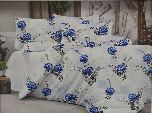 Lenjerie De Pat Dublu Premium, Bumbac 100%, 4 piese