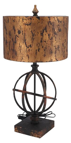 Lampa de masa Sfera stil industrial metal si rasina h 67 cm