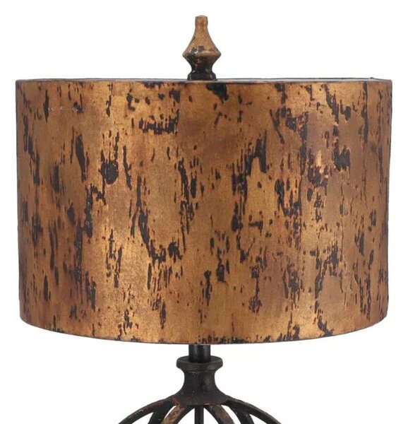 Lampa de masa Sfera stil industrial metal si rasina h 67 cm