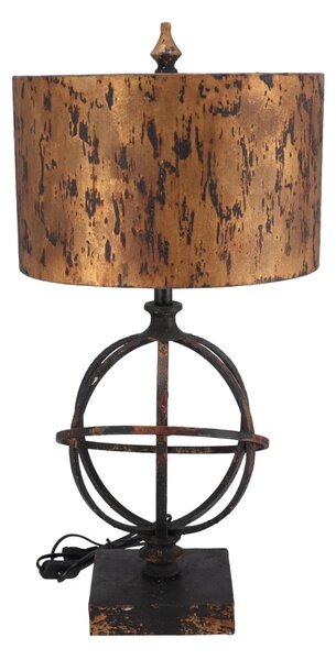 Lampa de masa Sfera stil industrial metal si rasina h 67 cm