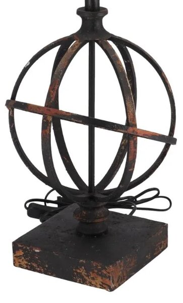 Lampa de masa Sfera stil industrial metal si rasina h 67 cm