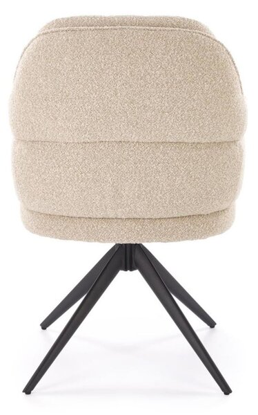 Scaun pivotant K570 bej, bouclé