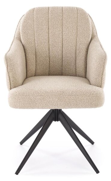 Scaun pivotant K570 bej, bouclé