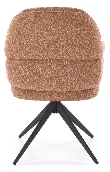 Scaun pivotant K570 roșcat, bouclé