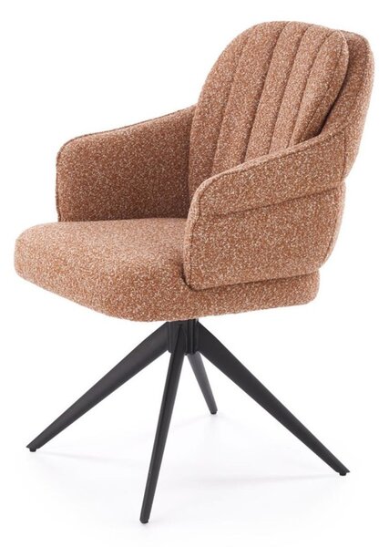 Scaun pivotant K570 roșcat, bouclé
