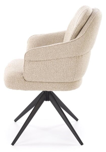 Scaun pivotant K570 bej, bouclé