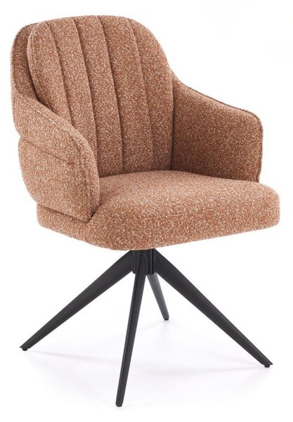Scaun pivotant K570 roșcat, bouclé