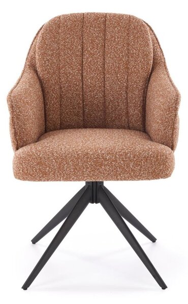 Scaun pivotant K570 roșcat, bouclé