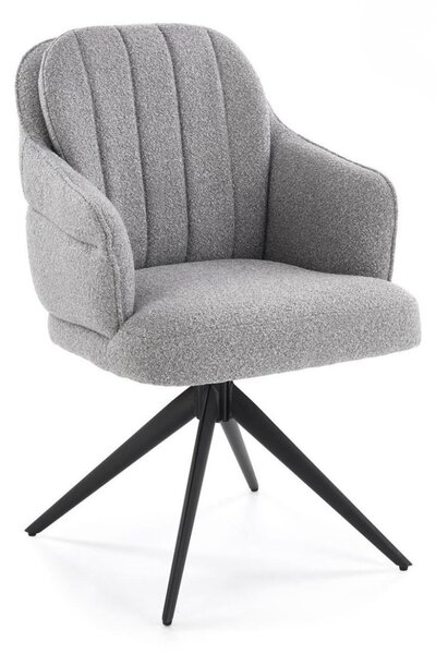 Scaun pivotant K570 gri, bouclé