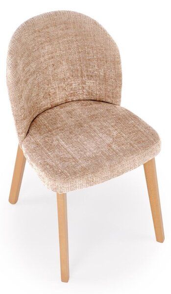 Scaun de dining Basso bej/stejar natural