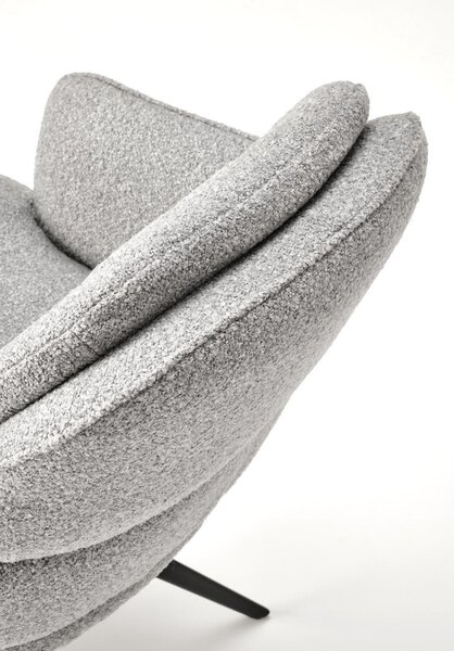 Scaun pivotant K570 gri, bouclé