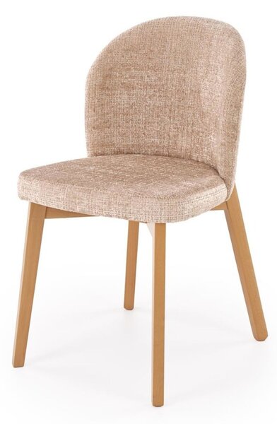 Scaun de dining Basso bej/stejar natural