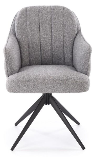 Scaun pivotant K570 gri, bouclé