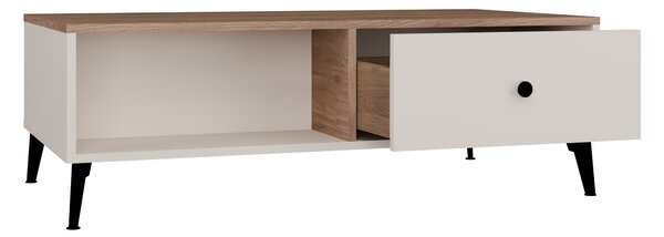 Măsuță de cafea Soncore 102Cașmir, Stejar, Negru, 4x6x11cm, PAL laminat, Unghiular