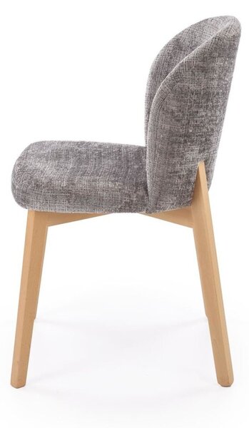 Scaun de dining Basso gri/stejar natural