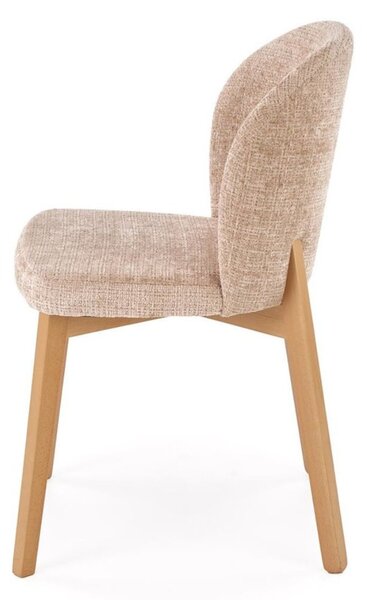 Scaun de dining Basso bej/stejar natural