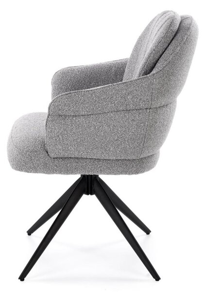Scaun pivotant K570 gri, bouclé