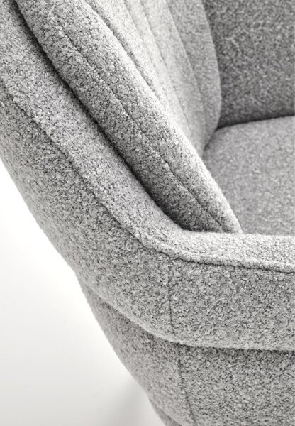 Scaun pivotant K570 gri, bouclé
