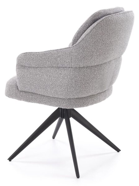 Scaun pivotant K570 gri, bouclé