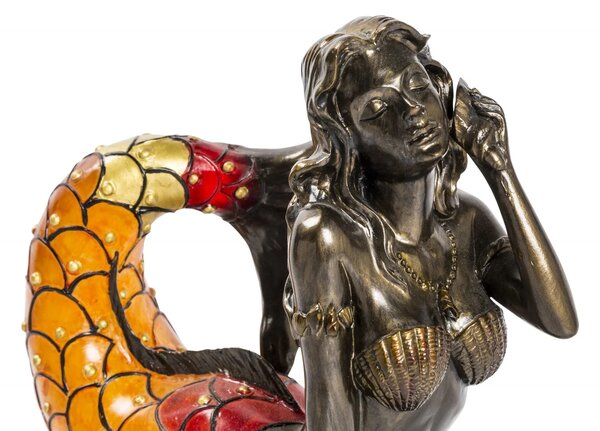 Lampa de masa Tiffany Mermaid h 19 cm