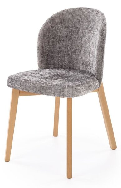 Scaun de dining Basso gri/stejar natural