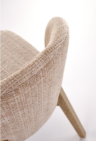 Scaun de dining Basso bej/nuc deschis