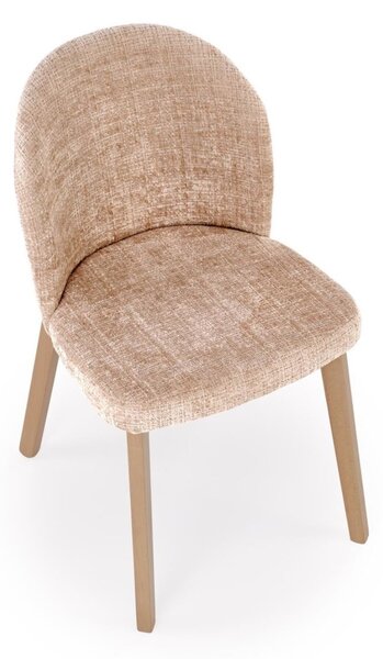 Scaun de dining Basso bej/nuc deschis