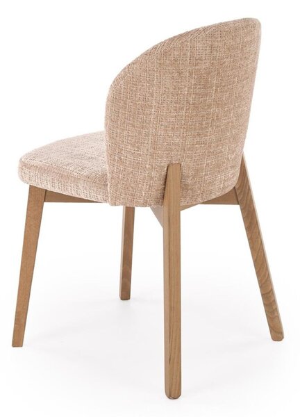 Scaun de dining Basso bej/nuc deschis