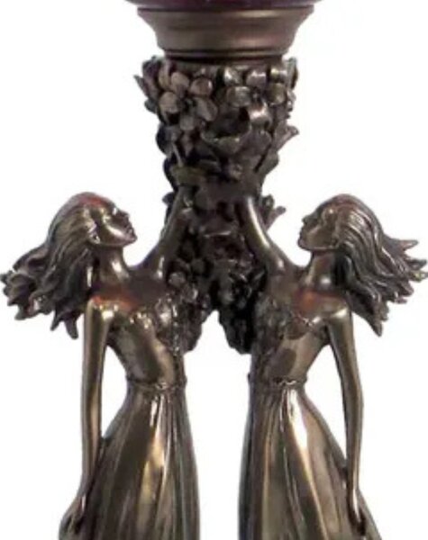 Lampa de masa Tiffany Sisters h 67 cm