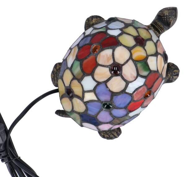 Lampa de masa Tiffany Turtle 20 cm